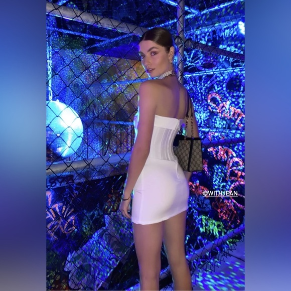 WITH JÉAN CHLOÉ CORSET DRESS IN WHITE - Picture 12 of 14